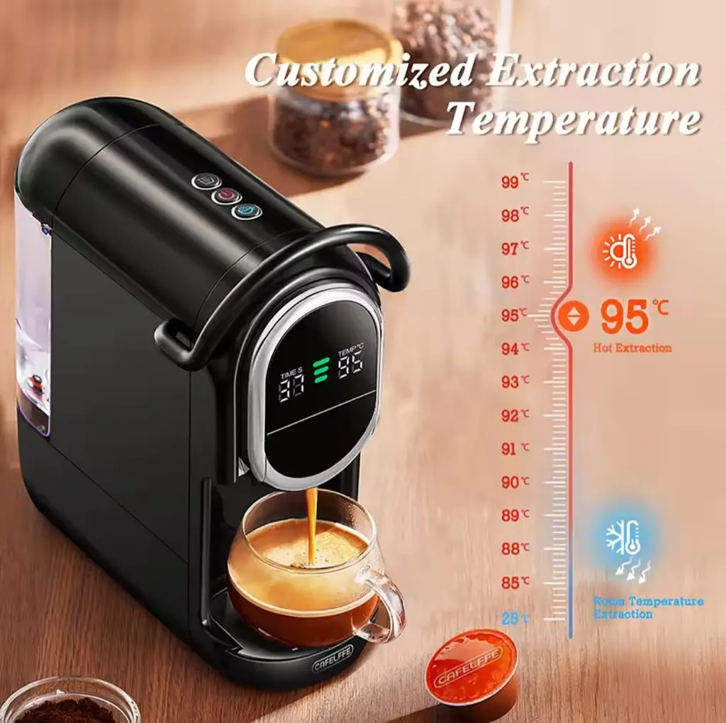 Автоматична Капсульна Кавомашина 4-в-1 CAFELFFE 19 BAR (Dolce Gusto, Nespresso, ESE Pods і Молота Кава) - фото 11