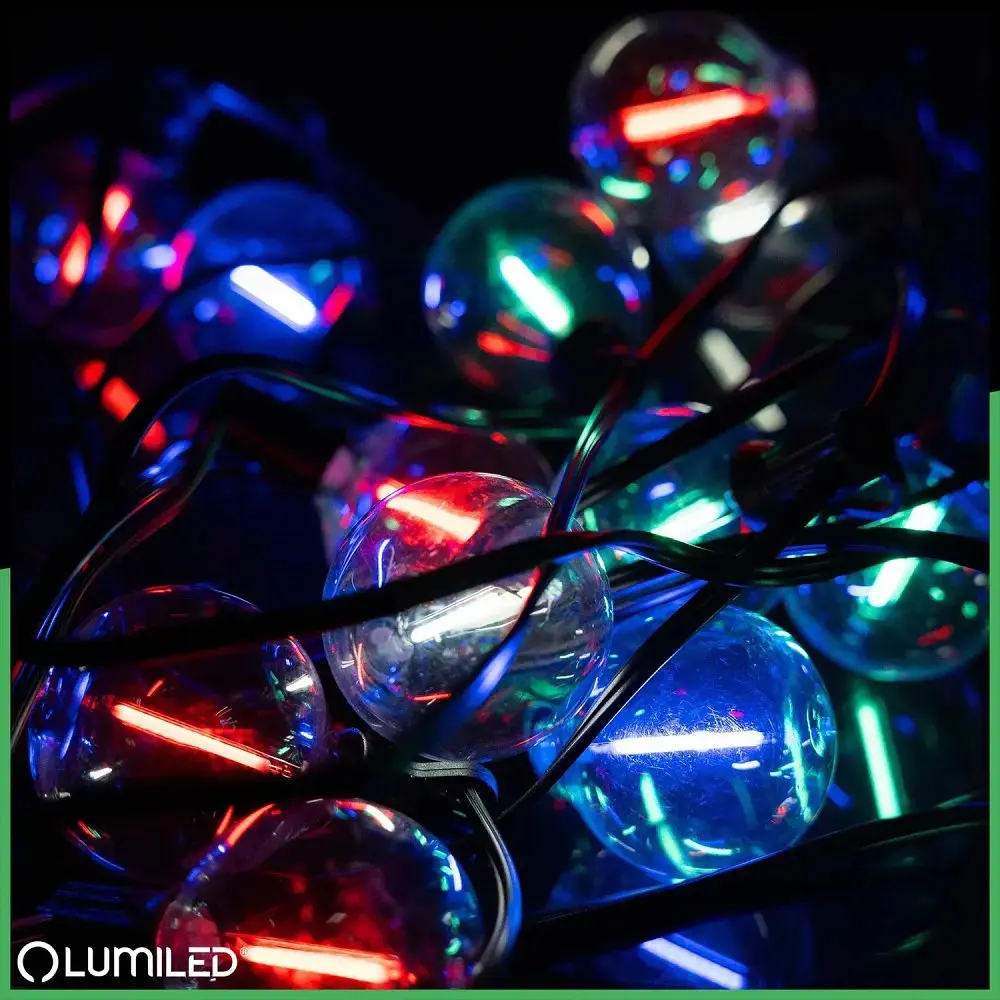 Сонячна RGB гірлянда Lumiled Eremi 20 лампочок, 10.6 м, RGB+теплий білий, пульт ДУ - фото 7