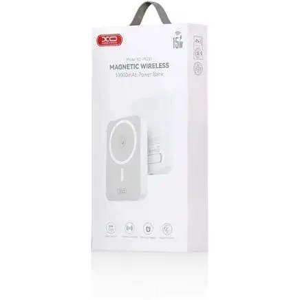 Магнитный внешний аккумулятор XO PR231 magsafe 10000mAh белый - фото 5