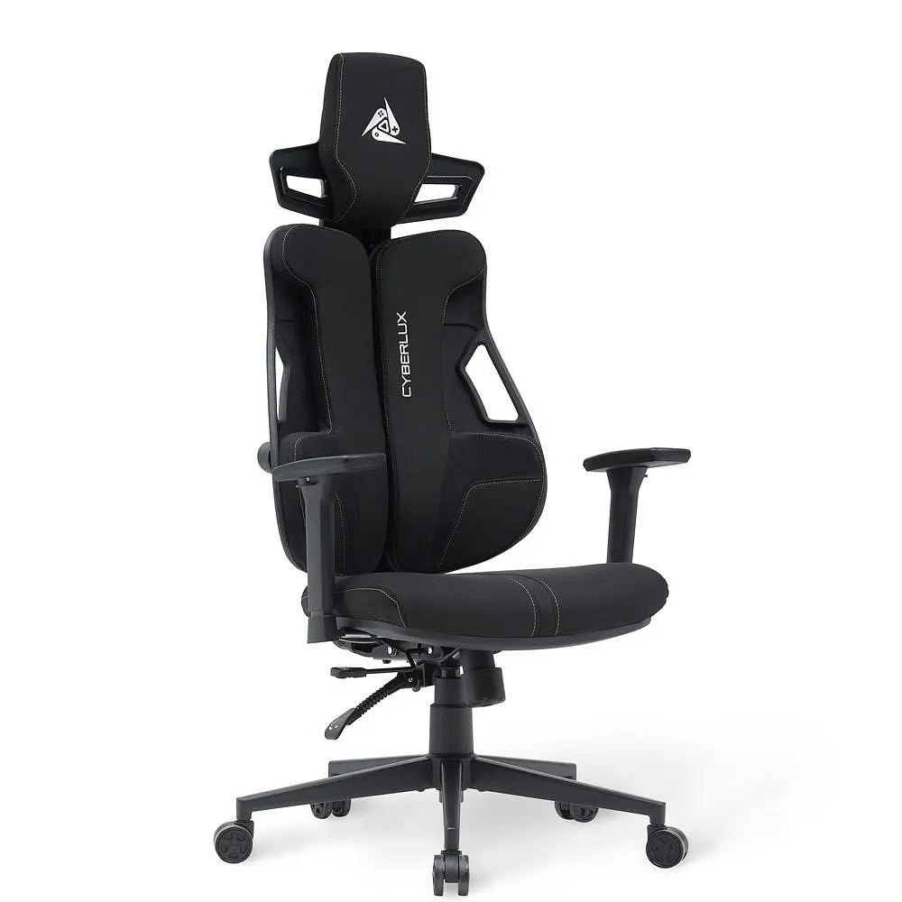Геймерське крісло Mealux Cyberlux V8 Fabric Black (GM-V8 FB) - фото 2