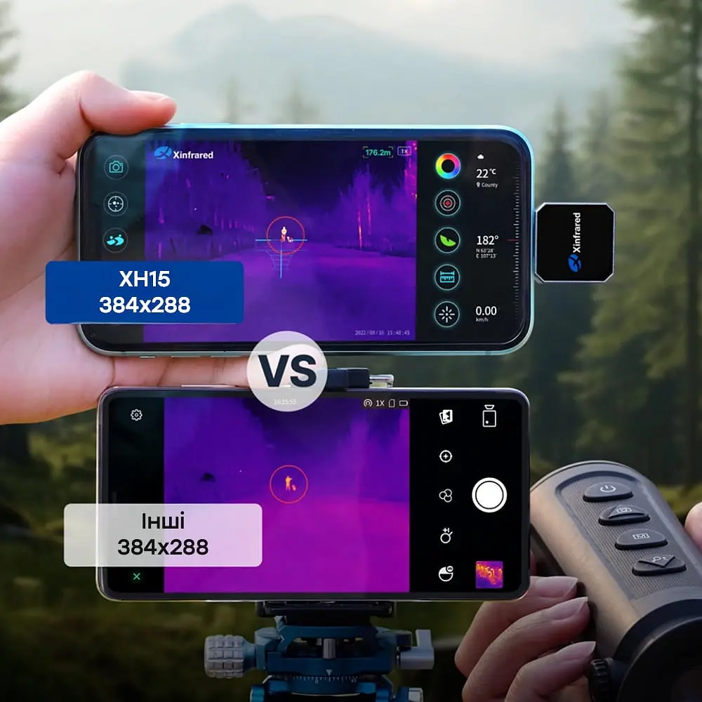 Тепловизор для смартфона на Android Xinfrared XH15 + держатель (90-00031) - фото 8