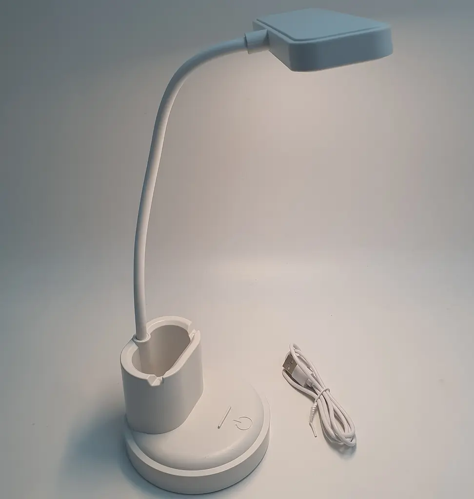 LED-лампа настільна акумуляторна гнучка сенсорна світлодіодна з підставкою для телефону тепле, нейтральне та холодне світло WinBoss 1309 - фото 3