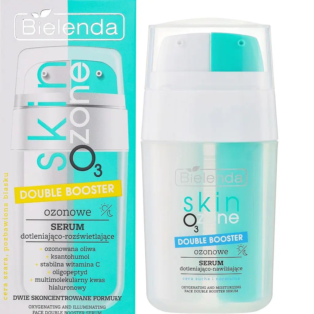Сироватка для обличчя Bielenda Skin 03 Zone Озонова освітлювальна подвійний бустер 15 мл (2 х 7,5 мл) - фото 3