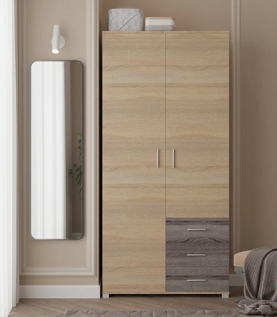 Шафа розстібна Еверест Бриз ШП-4 з ящиками Сонома/Трюфель (DTM-2297) - фото 3