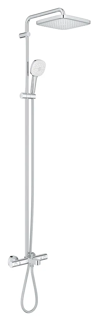 Душова система настінного монтажу з термостатом для ванни Grohe Tempesta System 250 Cube 26691001, Хром - фото 2