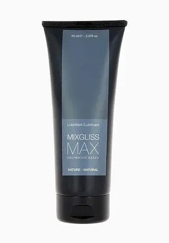 Гель-лубрикант MixGliss Max Nature - Анальна на водній основі з екстрактом алое, 70 мл
