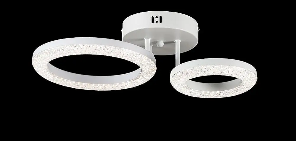 Люстра стельова LED Splendid Ray L2723/1+1, 42W, білий, з пультом, димер, сучасний стиль - фото 4