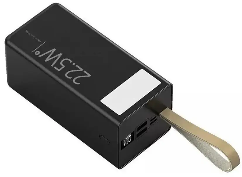 Портативний повербанк Unitech U86A Power Bank 50000 mAh 22.5W Чорний (2104619154)