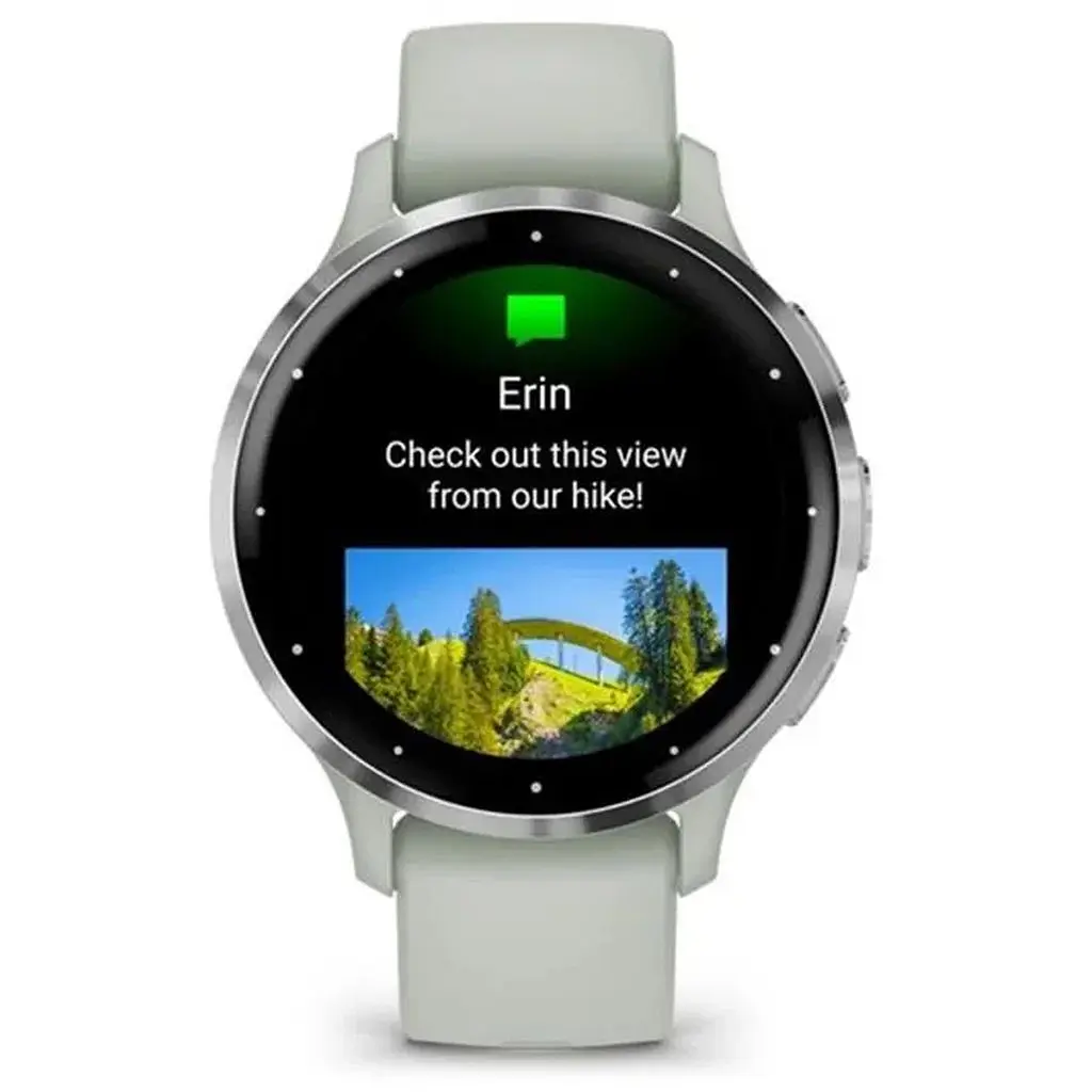 Смарт-годинник Garmin Venu 3s Silver Stainless Steel Bezel with Sage Gray Case and Silicone Band (010-02785-51) - фото 4