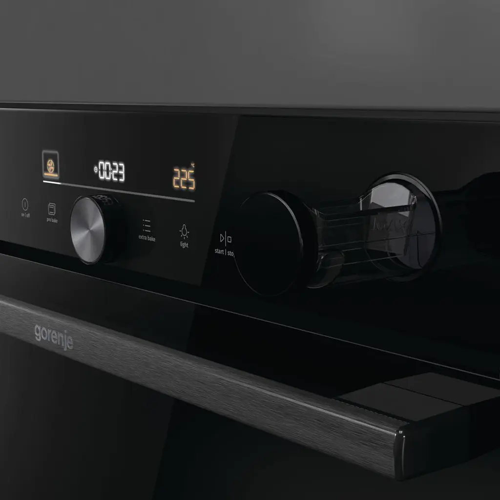 Духова шафа електрична Gorenje 77 л A+ пара дисплей Wi-Fi чорний - фото 5