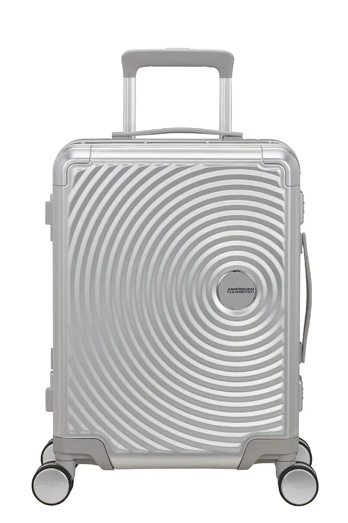 Валіза 55 См American Tourister SOUNDBOX ALU SILVER 55x40x23 MI3*25001
