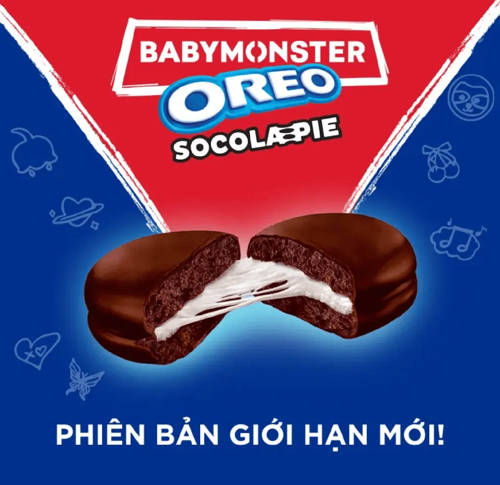 Шоколадні тістечка Oreo Socola-Pie BabyMonster Chocolate 168г - фото 6