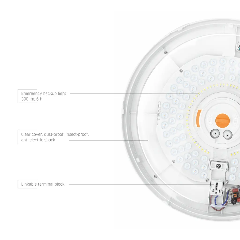 LED світильник аварійний накладний з датчиком руху Videx 30W 2700-6500K 220V (27937-000) - фото 4