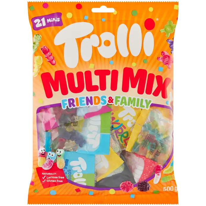 Цукерки жувальні Trolli Multi Mix Friends&Family 430 г