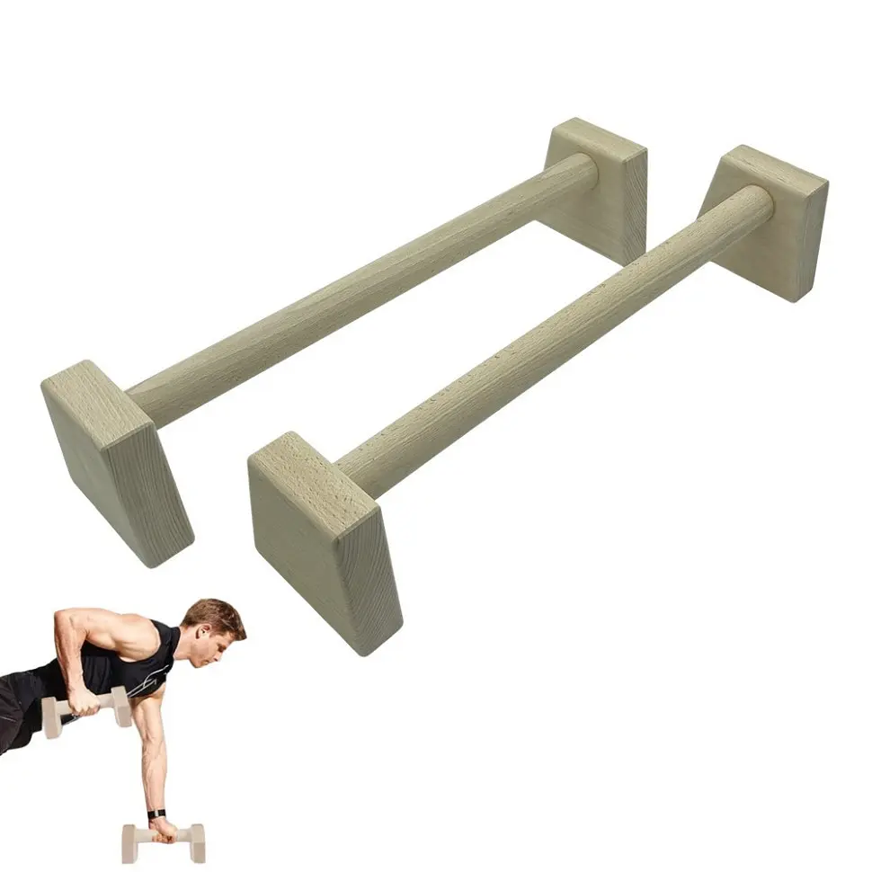Паралетси, упори для віджимання дерев'яні Wood Gym Push Up NE-WD-60 з бука 50 см 2 шт - фото 6