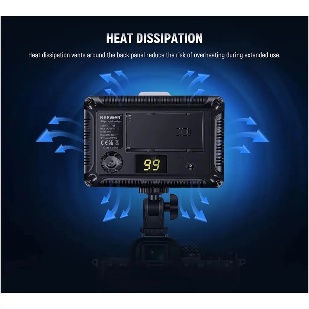 Накамерный свет Neewer PT-176S LED175 11W color 3200-5600K [110708] - фото 3