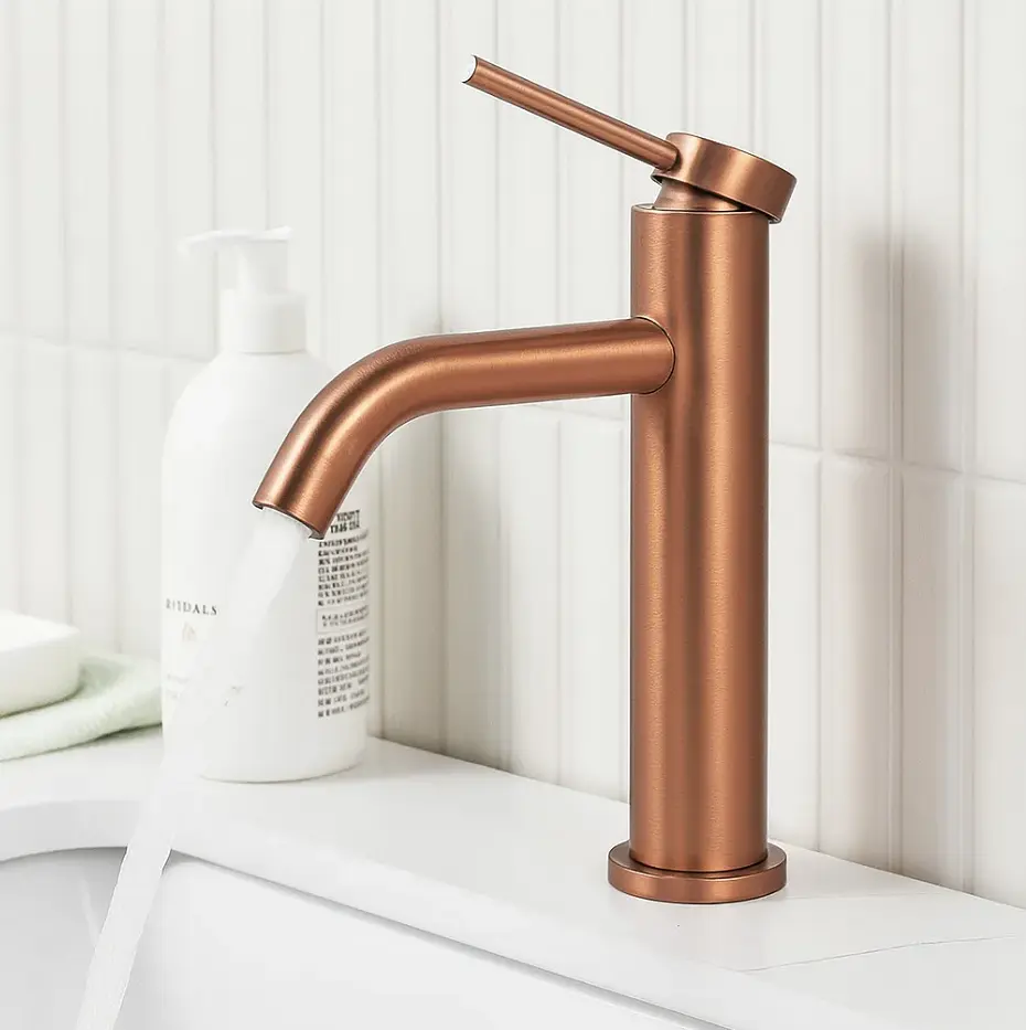 Змішувач для умивальника Rea Clif низький brushed copper REA-B2087 - фото 2