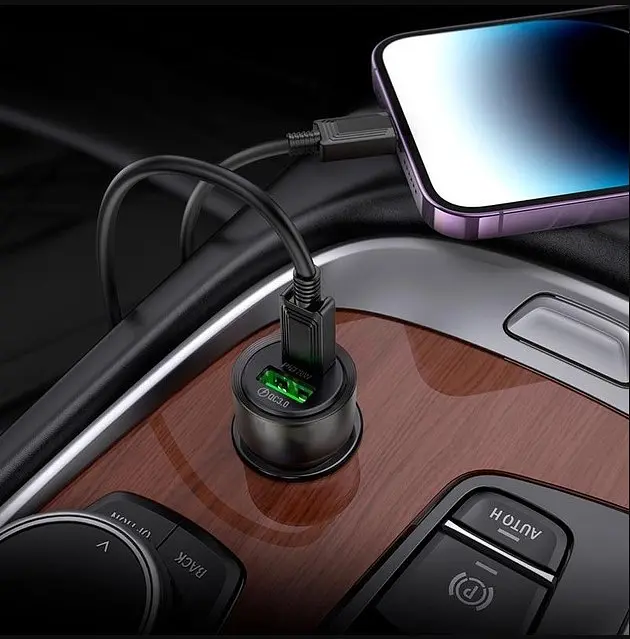 Автомобільний зарядний пристрій Hoco Z52 USB/Type-C 35W 3A PD/QC - фото 4