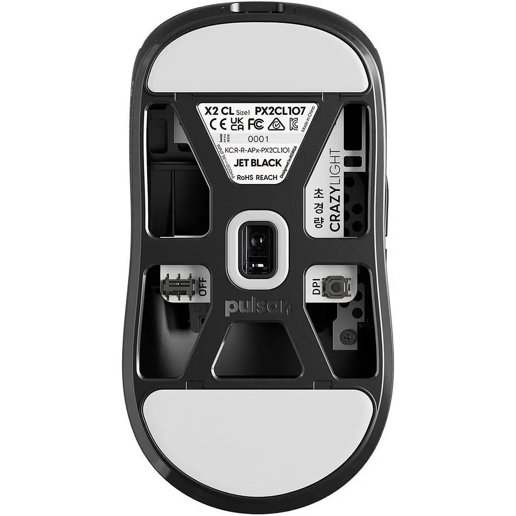 Миша Pulsar X2 CrazyLight Black (PX2CL107) [166317] - фото 2