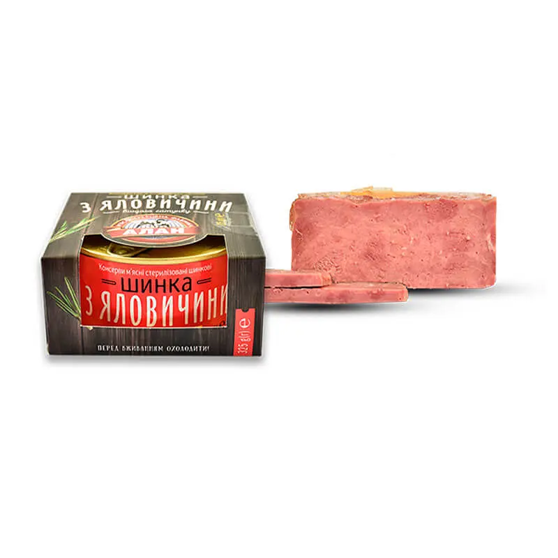 Шинка Алан з яловичини вищого ґатунку 325 г (804836) - фото 2