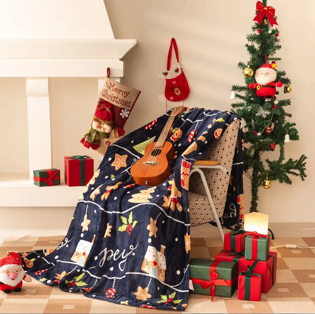 Плед флисовый Dushka Home Merry Christmas 8 21477 200х230 см - фото 2