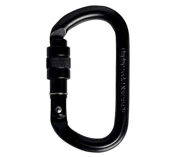 Карабін Singing Rock Steel Oval Carabiner Screw Gate Чорний - фото 2