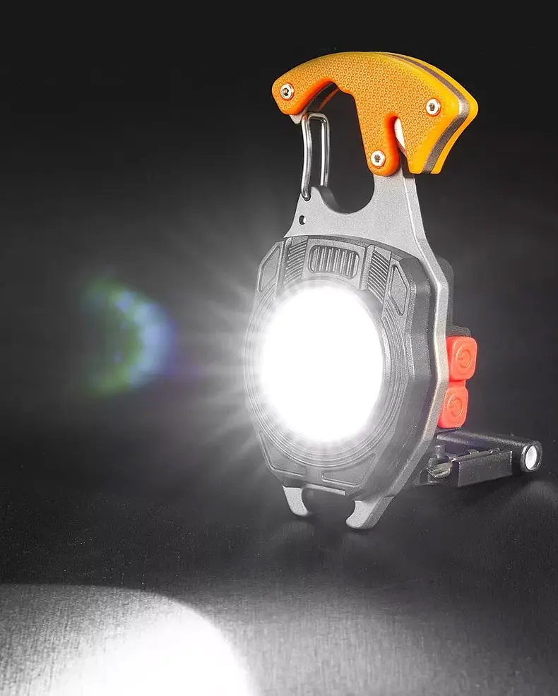 Багатофункціональний LED ліхтарик туристичний мультитул на карабіні (BL-W5147) - фото 3