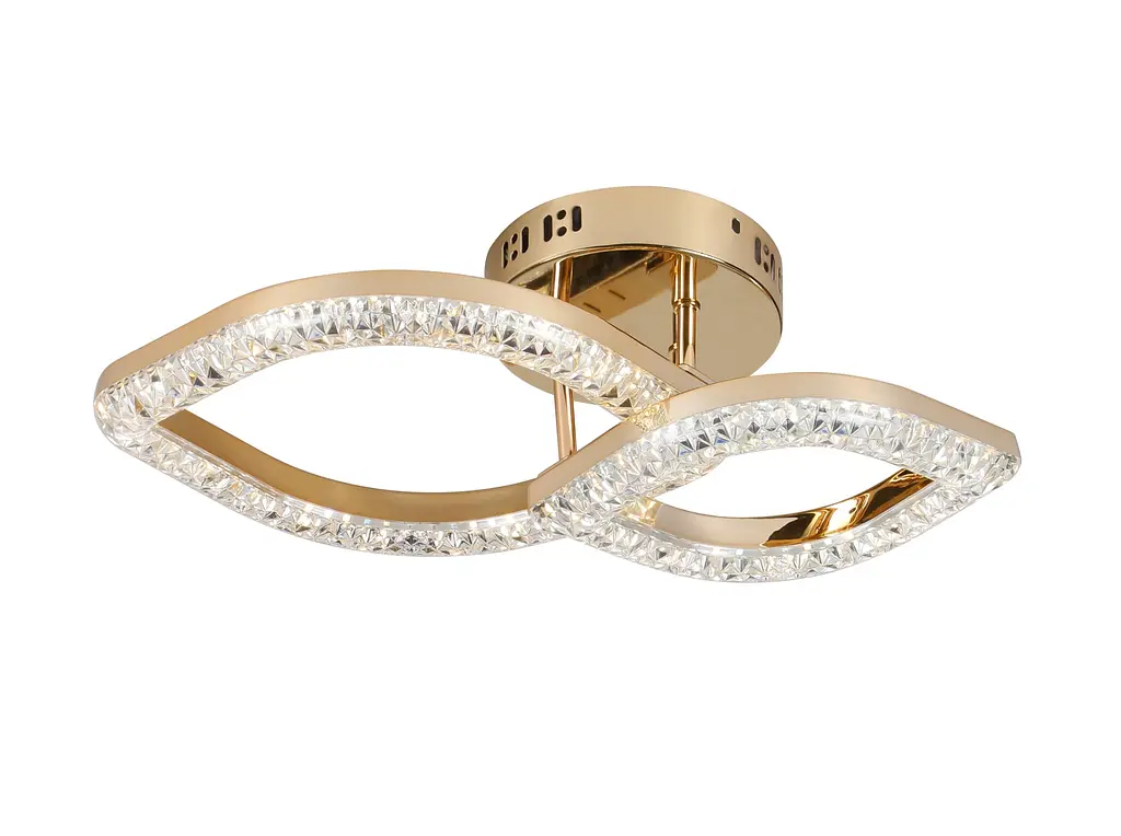 Люстра светодиодная акриловая Sirius 2721/1+1 GD 24W x 2 - фото 2