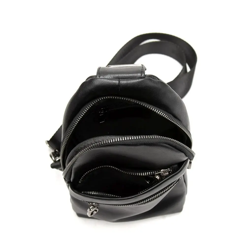 Сумка-слінг чорна чоловіча Tiding Bag 10031A - фото 5