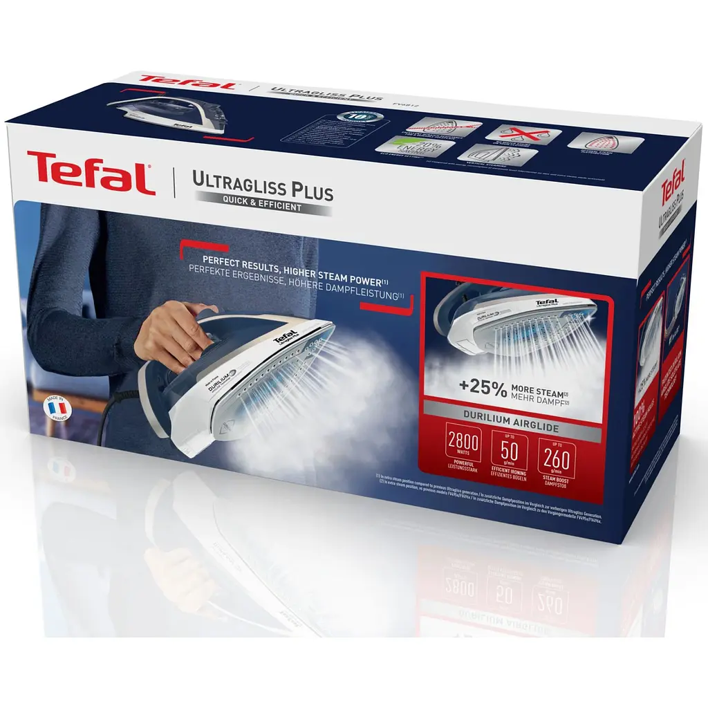 Праска Tefal Ultragliss Plus 2800 Вт синя (FV6812E0) - фото 6
