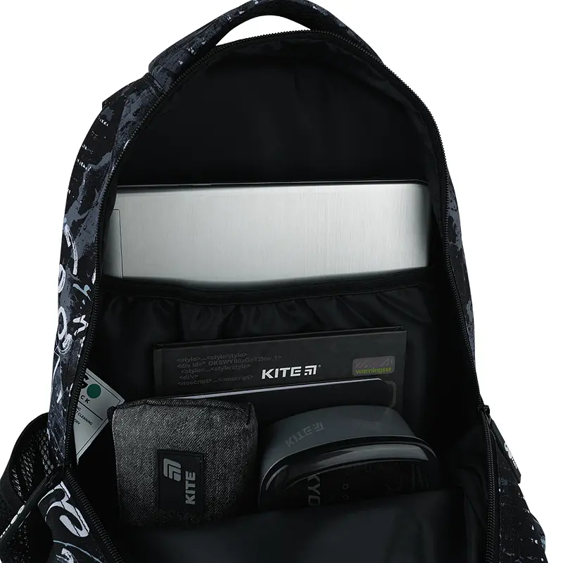 Рюкзак GoPack Teens 162L-4 Чорний (GO26-162L-4) - фото 14