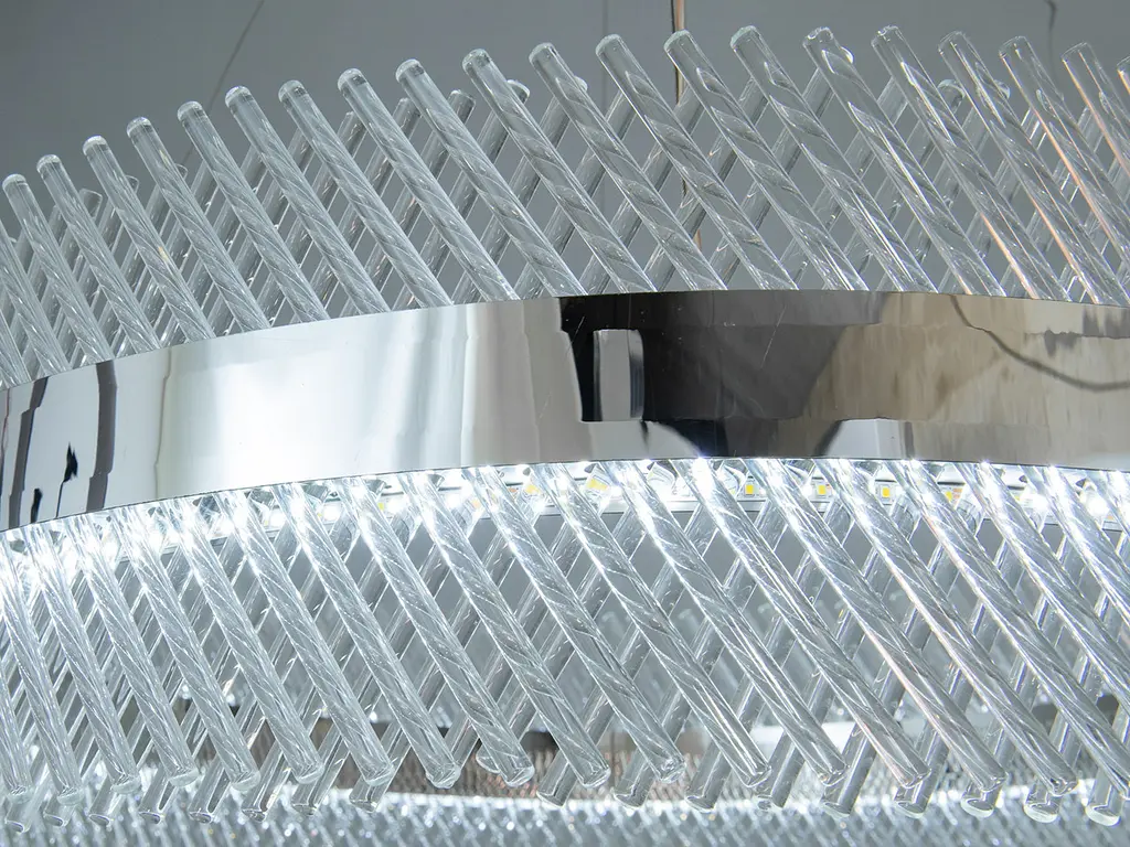 Люстра стельова LED Diasha 7002/800CH 105W, 5775 лм, кришталь, елегантний стиль для вітальні, коридору, спальні - фото 8