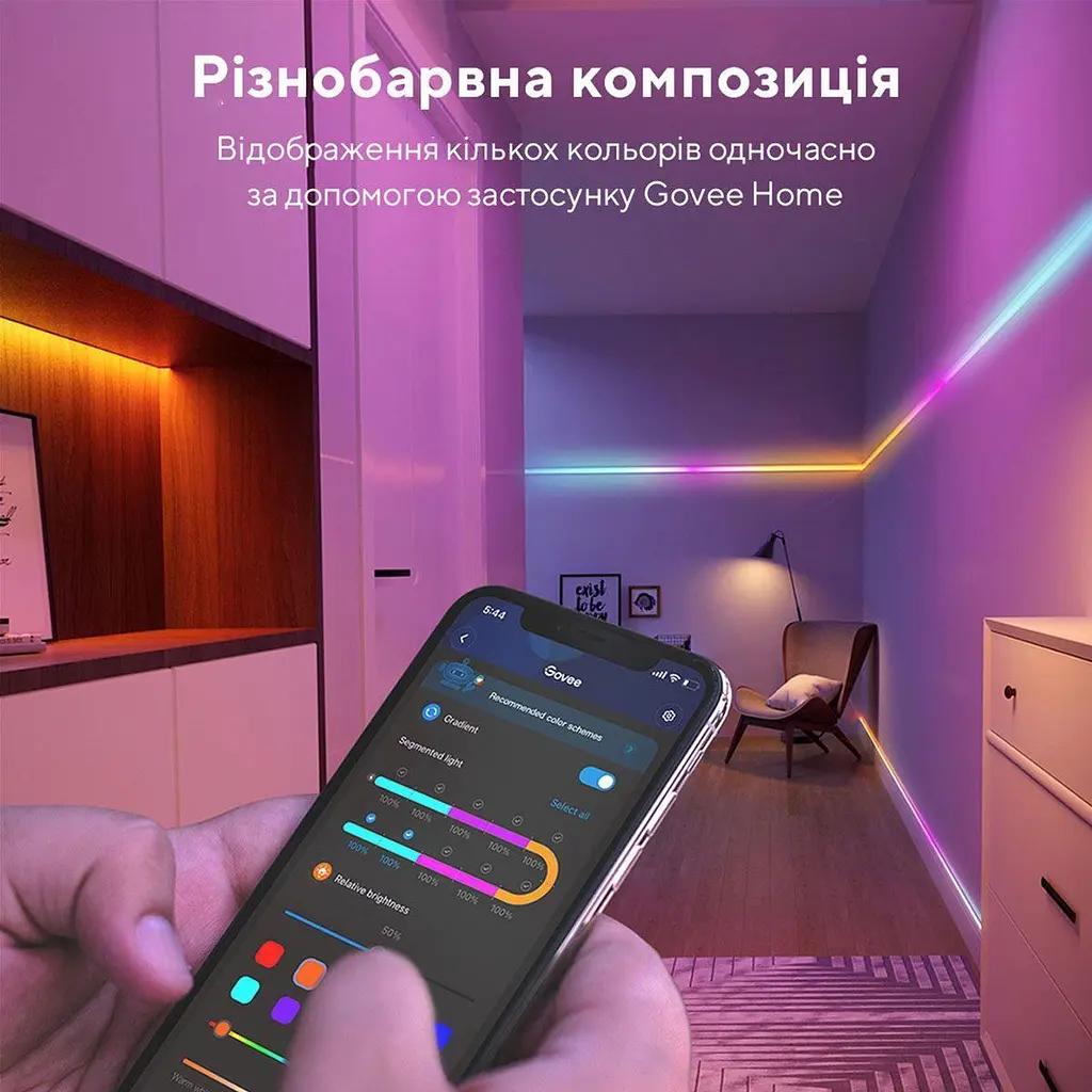 Світлодіодна стрічка Govee H619С LED Strip Light With Protective Coating RGBIC 10м (H619C3D1) [145640] - фото 3