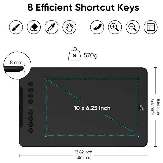 Графічний планшет XP-Pen Deco 01 V3 Black [118667] - фото 3