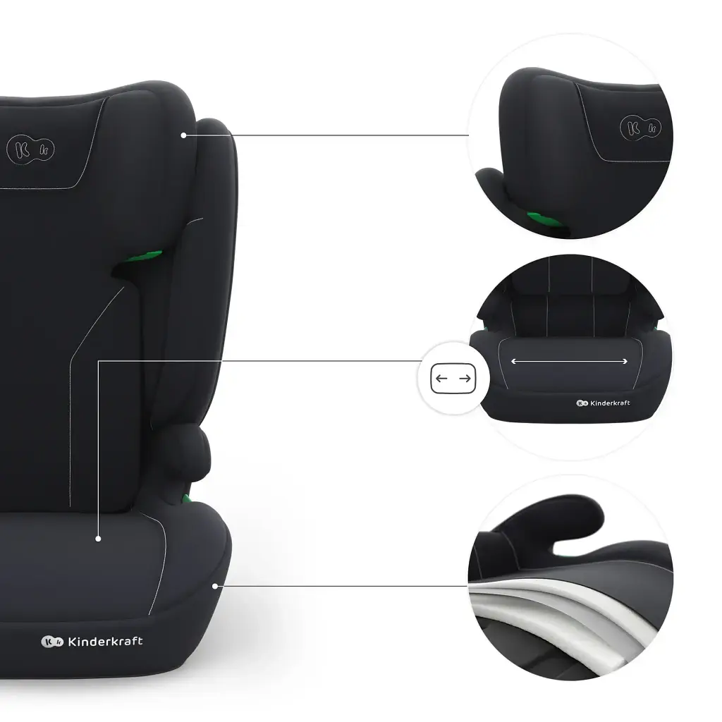 Автокрісло Kinderkraft i-Spark 2 Plus i-Size Black (KCISPA02BLKPL00) - фото 4