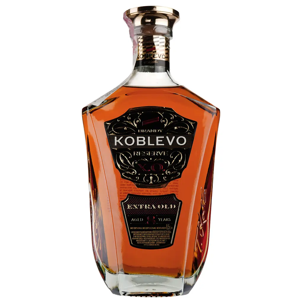 Бренді Koblevo Reserve Extra Old 8 років витримки 40% 1.5 л (3 шт. х 0.5 л)  - фото 2
