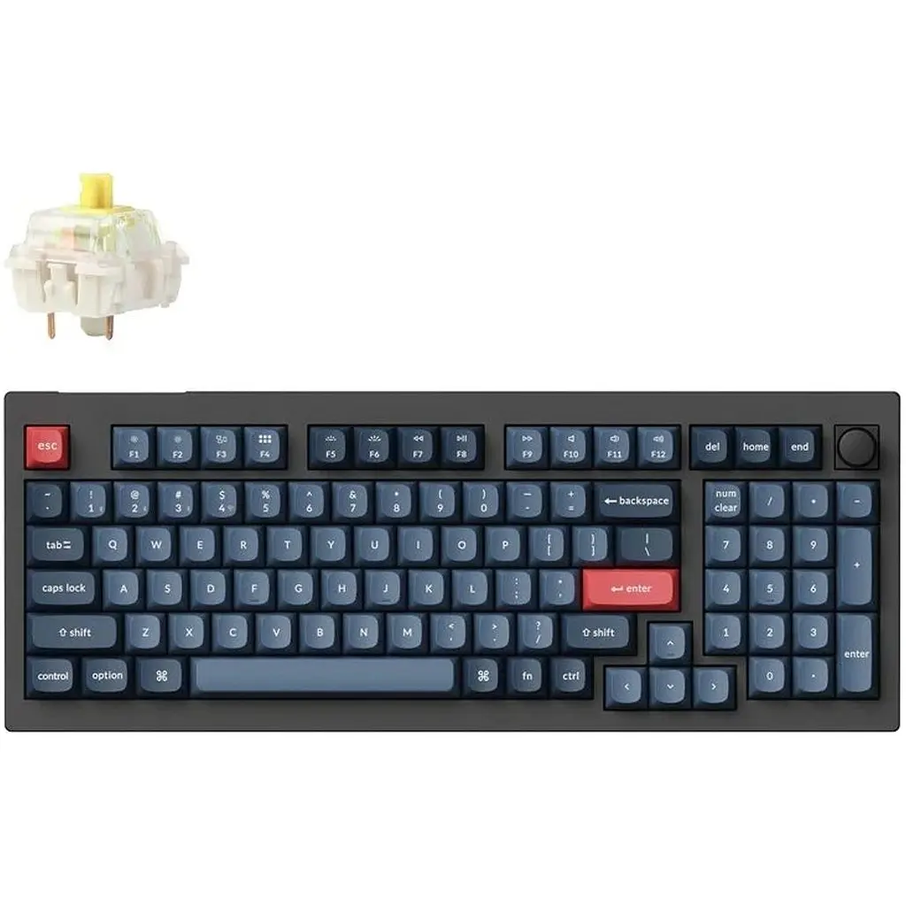 Клавіатура Keychron V5 Max Gateron Jupiter Banana RGB Black (V5M-D4-UA) [159768] - фото 2