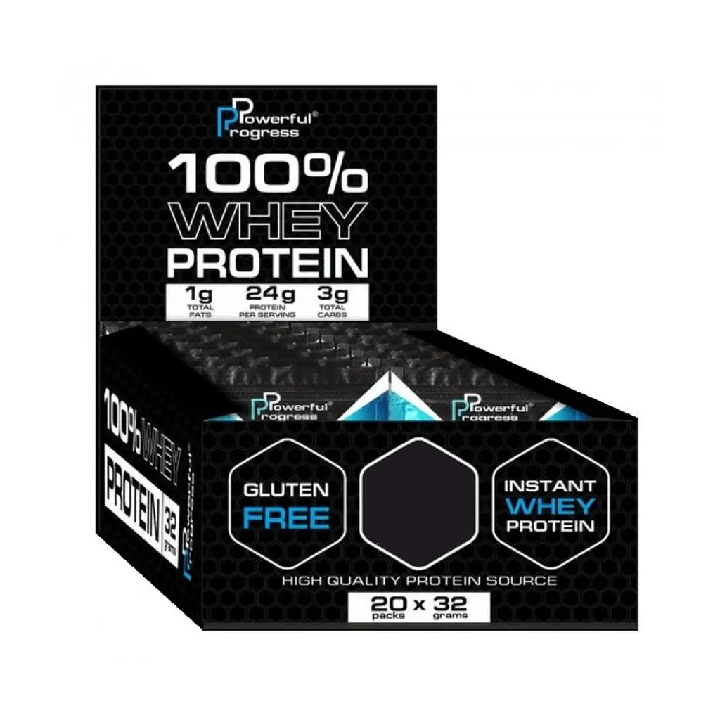 Сироватковий протеїн 100% Whey Protein Instant MEGA BOX — 20 × 32 г Banana