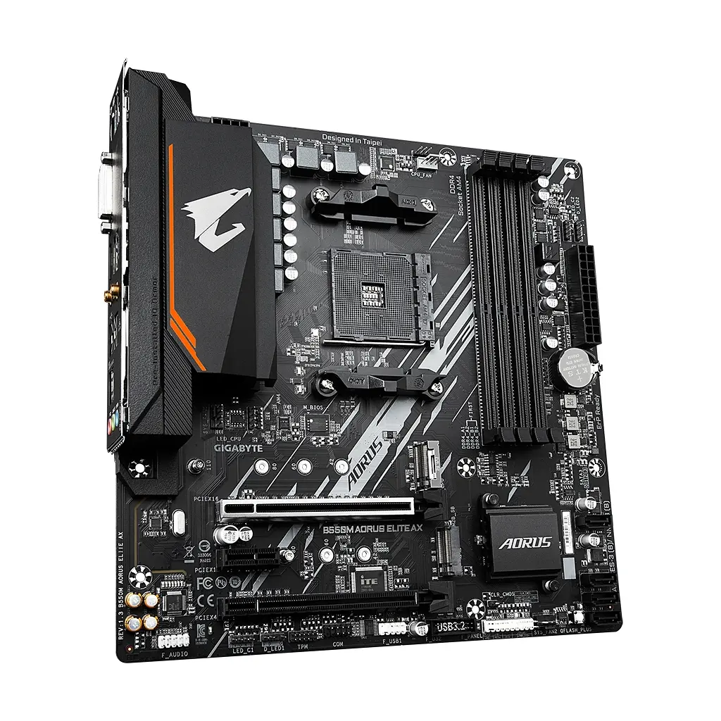 Материнська плата GIGABYTE B550M AORUS ELITE AX - фото 2