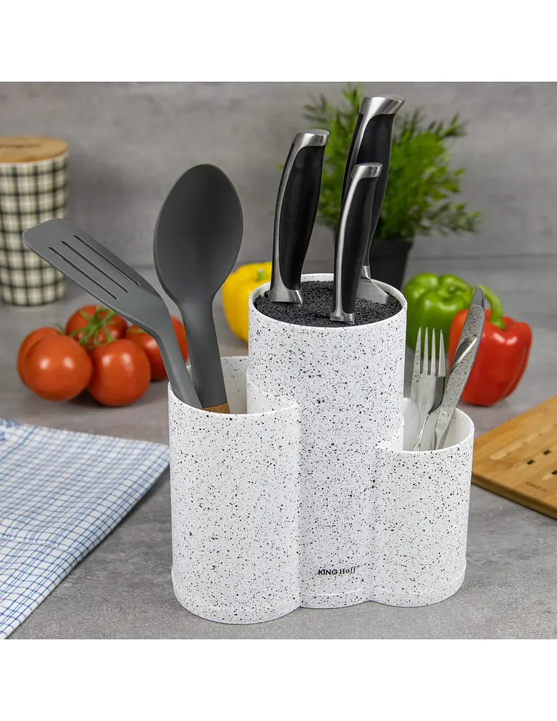 Підставка для ножів KingHoff KH-1585 white - фото 4