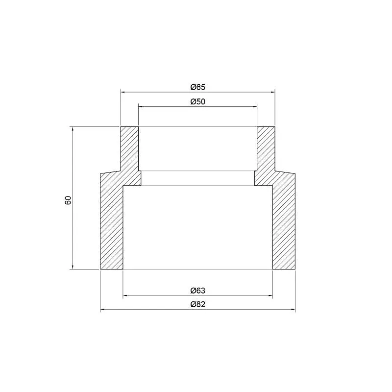 Муфта PPR Thermo Alliance 63х50 перехідна DSB115