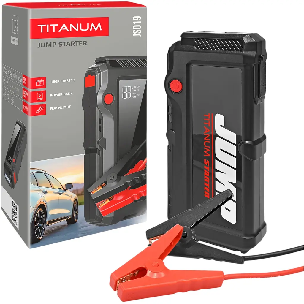 Пускозарядний пристрій Titanum 3 в 1 JS019 2000A 10000mAh (TA-JS019) - фото 14