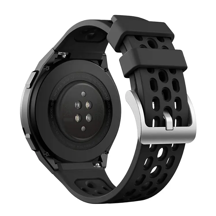 Силиконовый ремешок Primo Perfor Classiс для смарт часов Huawei Watch GT 2e Black - фото 3