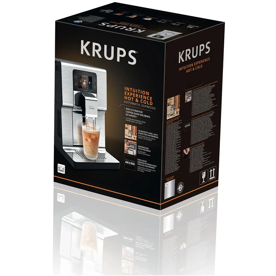 Кавомашина Krups Intuition Experience Hot&Cold, 3л, сріблясто-чорна (EA879NE0) - фото 12