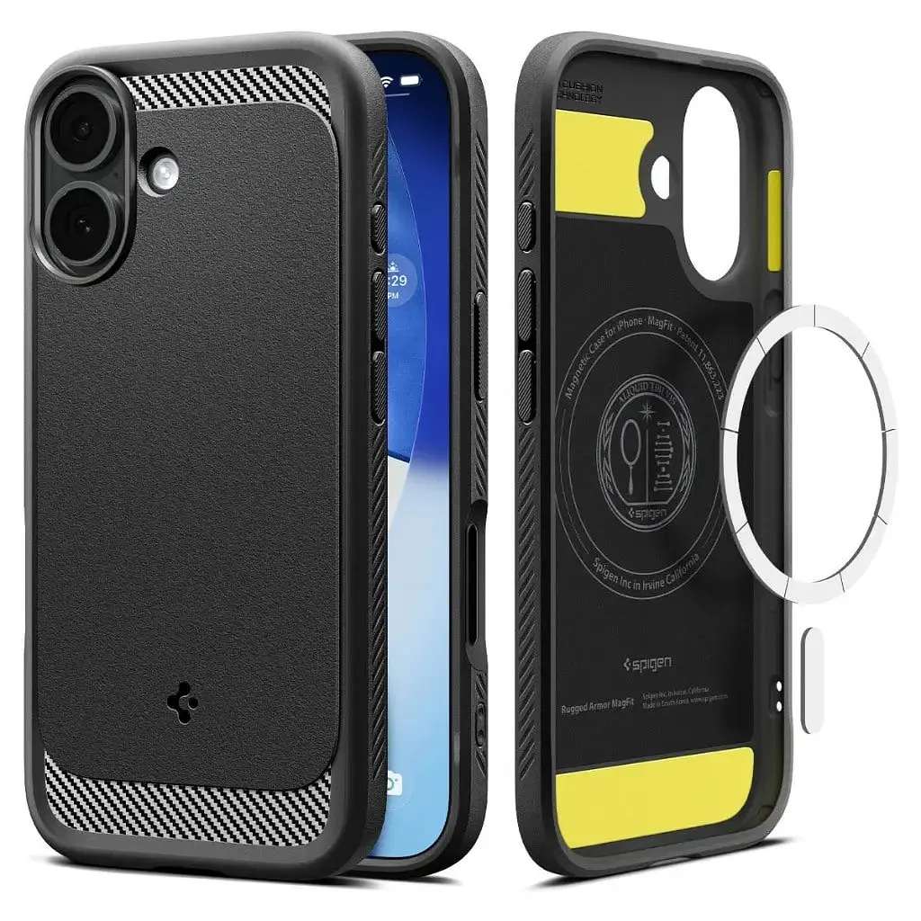 Чохол Spigen для iPhone 17, Rugged Armor MagFit, Matte Black teh0019358 - фото 5