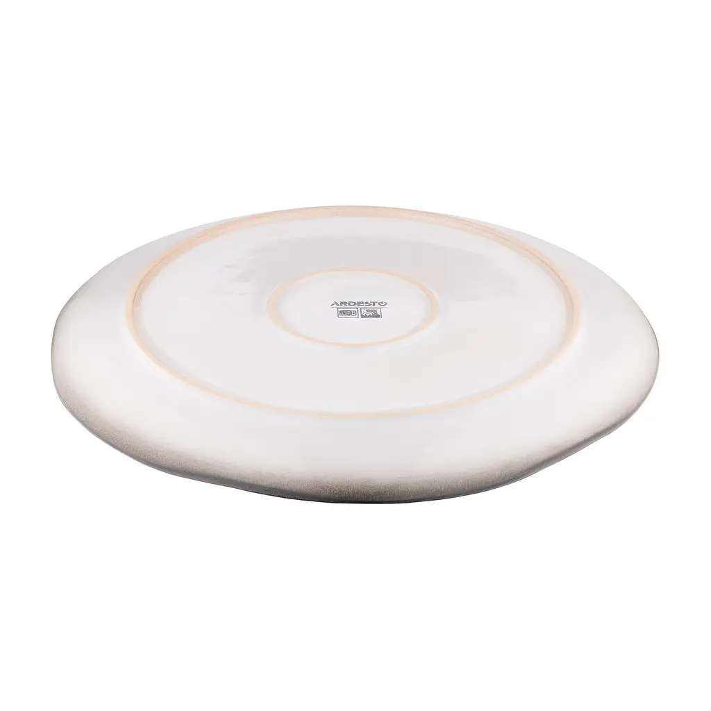 Тарілка обідня Ardesto 27 см Umbria світло-сіра AR2927UG - фото 4