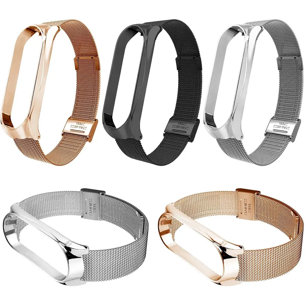 Ремінець BeCover Metal для Xiaomi Mi Smart Band 8 Gold (709359) - фото 2