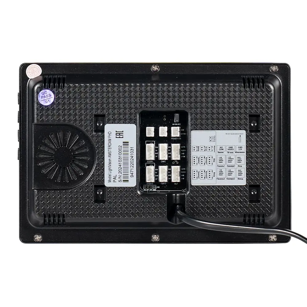 Відеодомофон 7" Light Vision AMSTERDAM FHD Black (82-00205) - фото 7