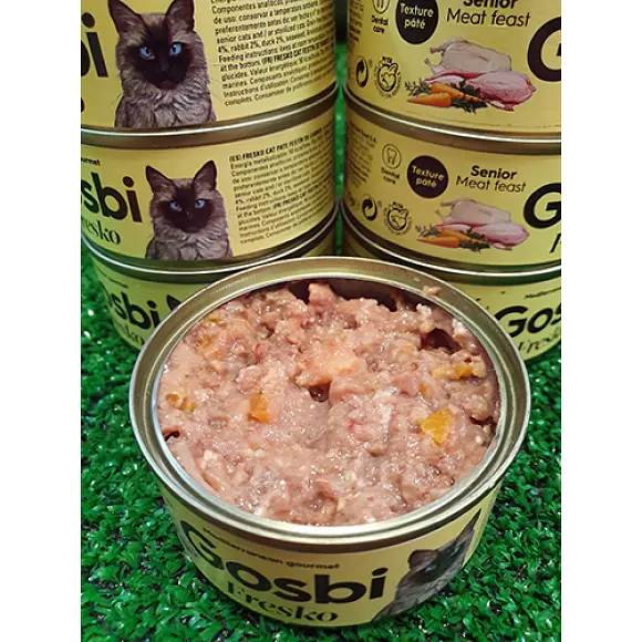 Вологий корм Gosbi Senior Meat Feast 70г для стерилізованих кішок у віці - фото 2