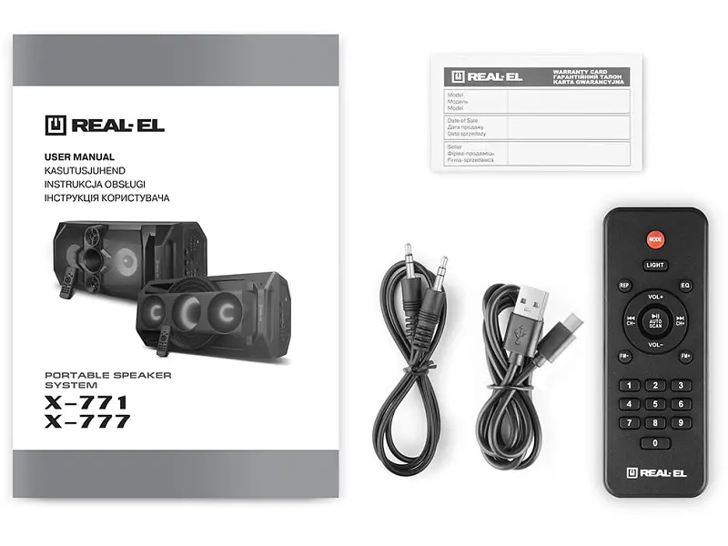 Портативна акустика REAL-EL X-777 Black (EL121600019) - фото 3
